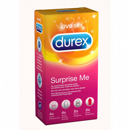 Préservatifs Durex Surprise Me  x 12