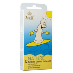 12 Préservatifs masculins Amor ''Nature''